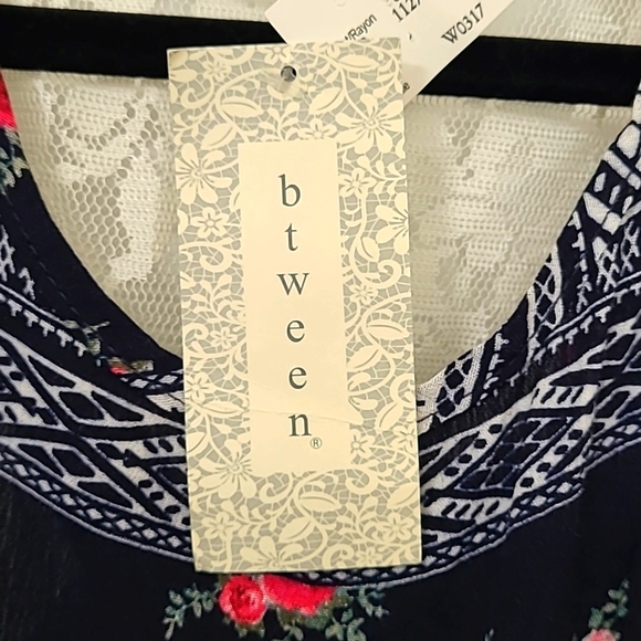 Btween Black Floral Dress, High/low, I believe this is a tween girls size 12 - Picture 5 of 9